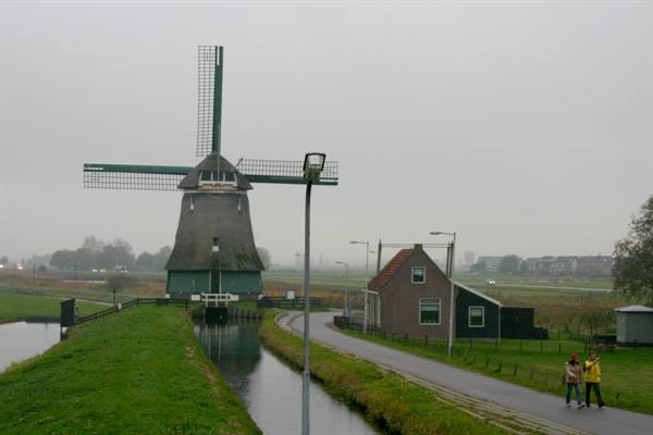 wooden windmill