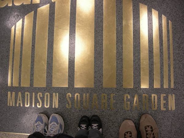Feet at Madison Square Garden