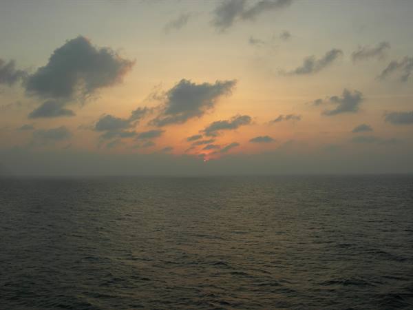 Sunset over the Caribbean