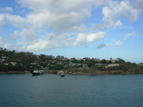 arrival at St. Lucia Castries