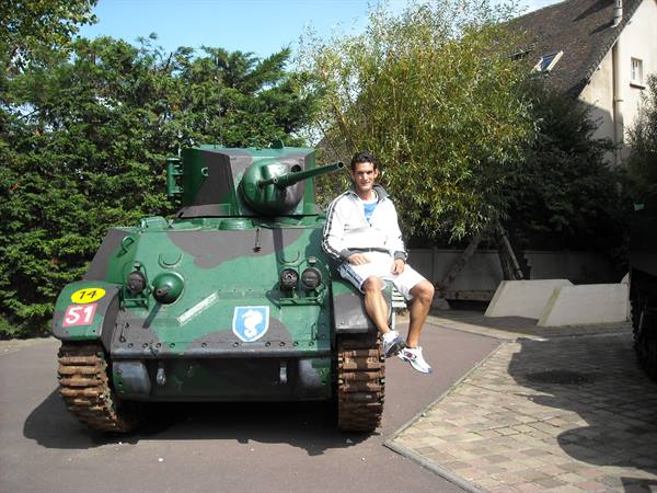 some military vehicles you can see outside the bunker