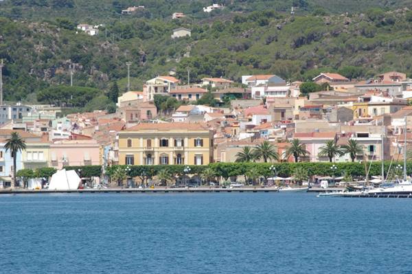 View of the promenade of Carloforte
