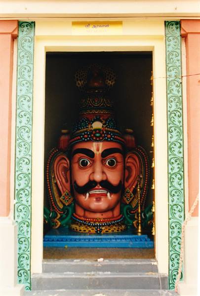 Entrance to the Hindu temple