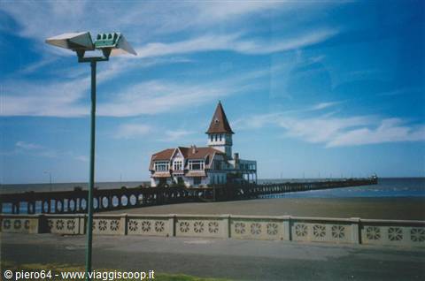 The fishing pier Club de Pescadores on the Rio de la Plata, Buenos Aires