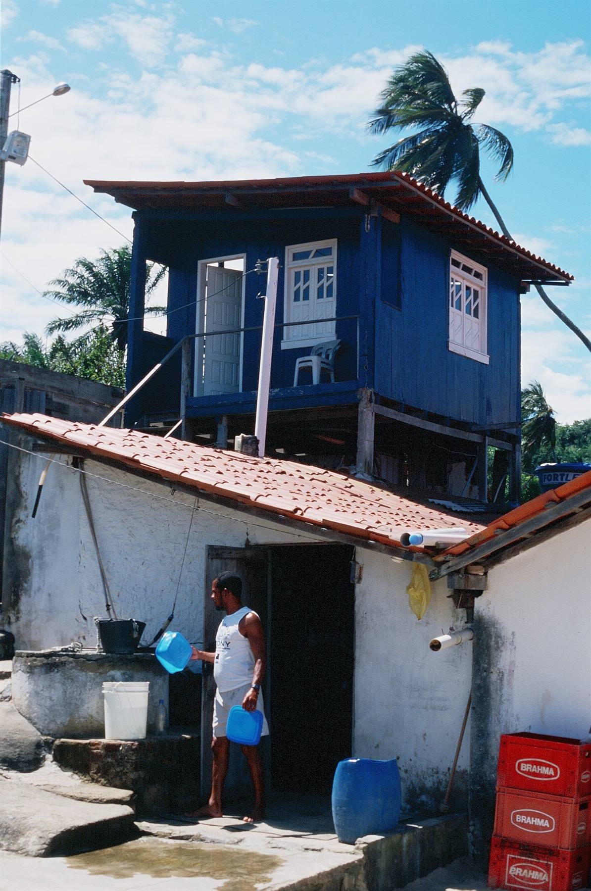 One of the many barracas de praia on the 'orla' ( the coastal road of Salvador)