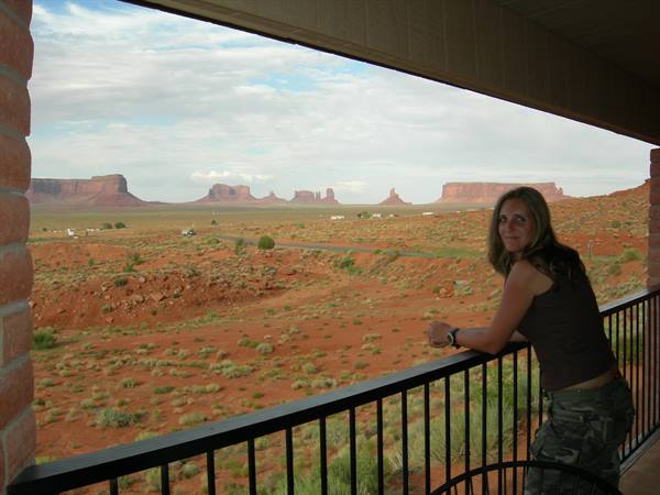Panorama from our room - Monument Valley