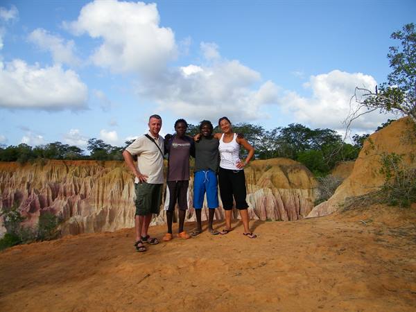 AT THE DEVIL'S KITCHEN WITH SUNSET AND TIDAL WAVE