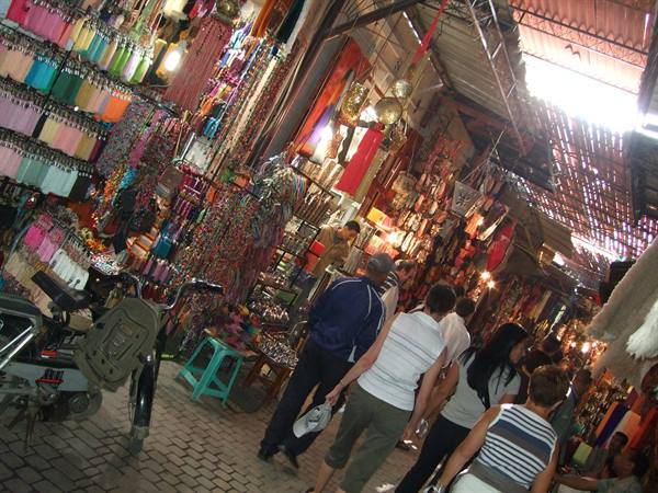 The souqs in Marrakesh