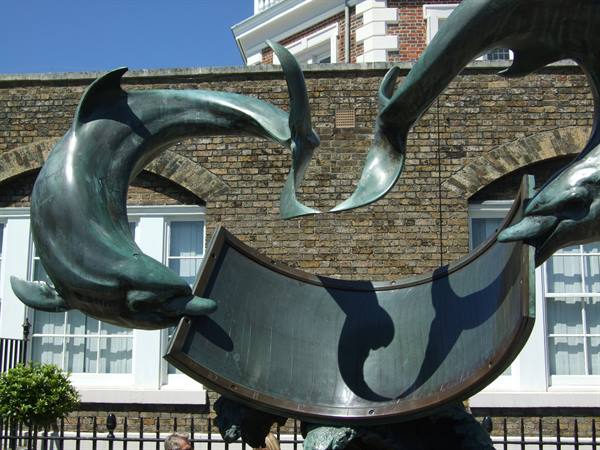 London - The meridian line of the Royal Observatory