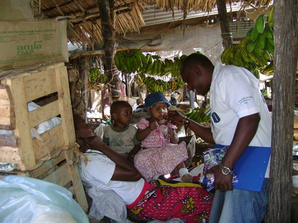 With Tuffo at the market of Malindi