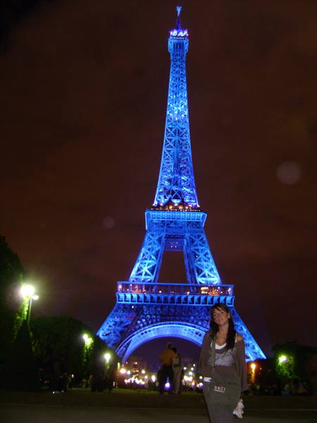 The Eiffel Tower at night