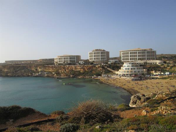 Golden Bay in front of Radisson Blu