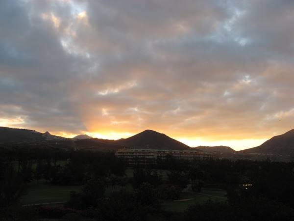 dawn from the hotel balcony