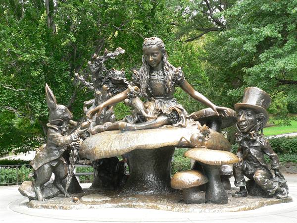 Alice in Wonderland in Central Park. 