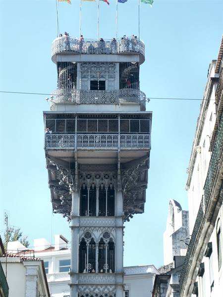 01 Lisbon - 03.07 Baixa - Elevador de Santa Justa da Rua Augusta