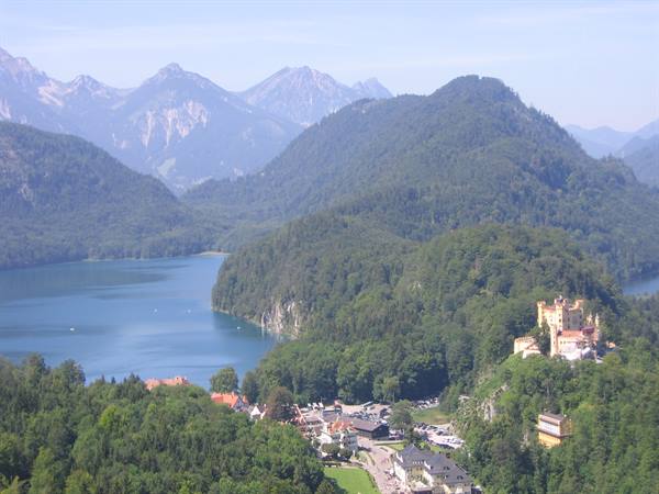 view from the top of Neuschwanstein