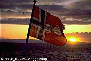 FLAG AT SUNSET