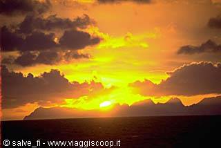 SUNSET OVER THE FJORDS