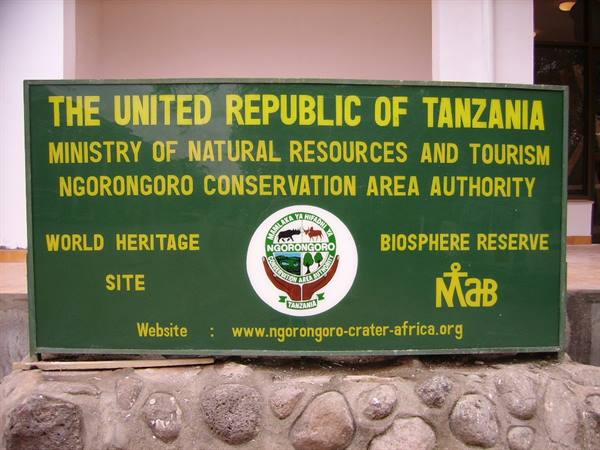 Entrance Ngorongoro Area
