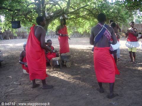 Tribal dances at the Katana Kombe