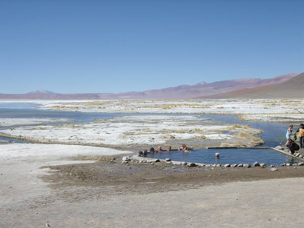 Thermal pool at the Palques lagoon