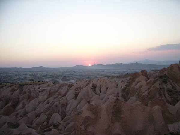 Sunset over the Rose Valley