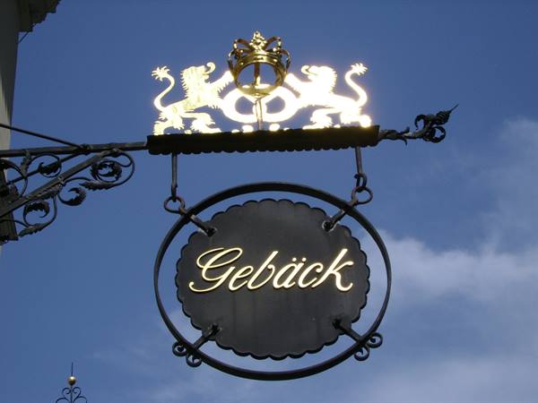 Characteristic sign at Nikolaiviertel