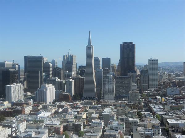 Financial district from Coit Tower
