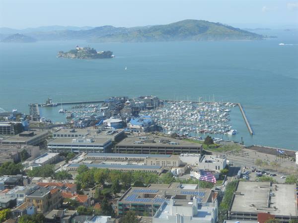 the bay with Alcatraz island