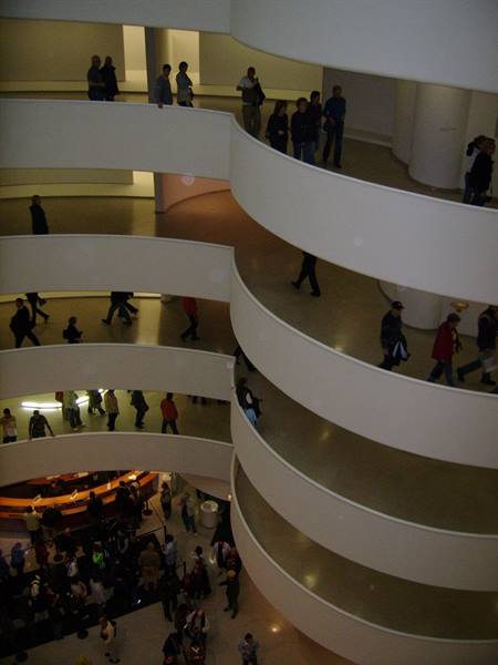 at the Guggenheim Museum