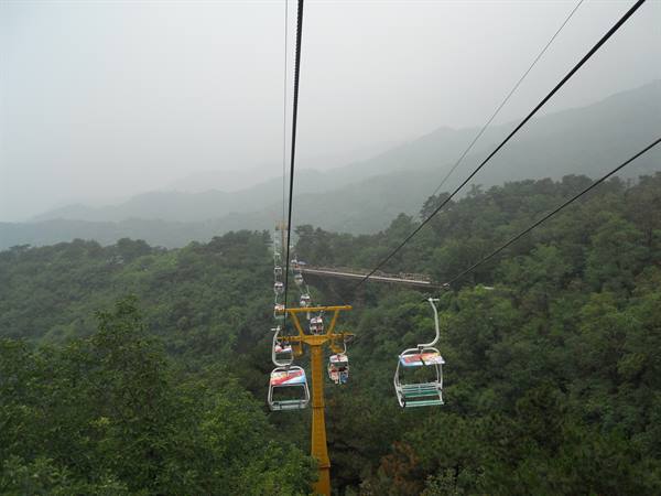 Coming down from the Great Wall