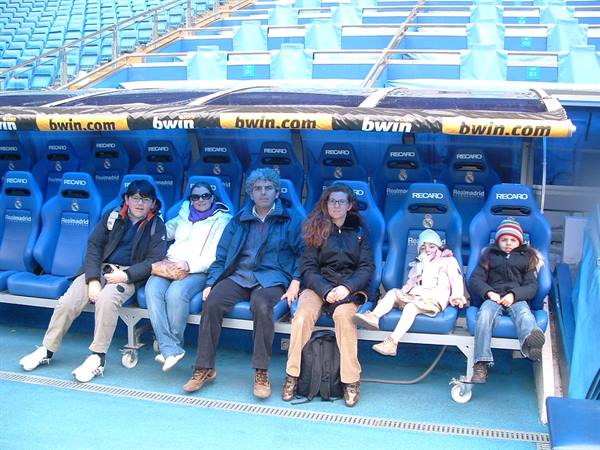 Bernabéu bench