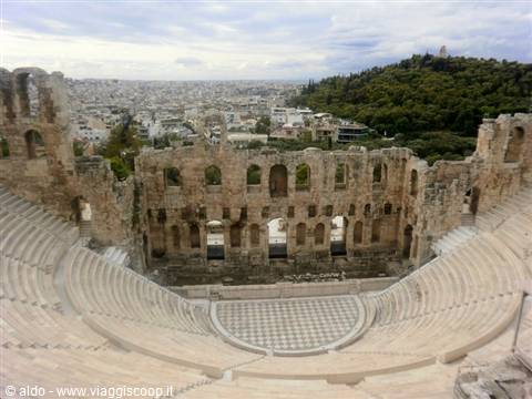 Theatre of Herod Atticus and Philopappos Hill