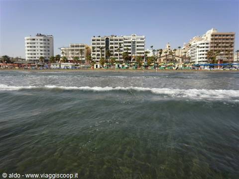 Seafront from the sea of Larnaca
