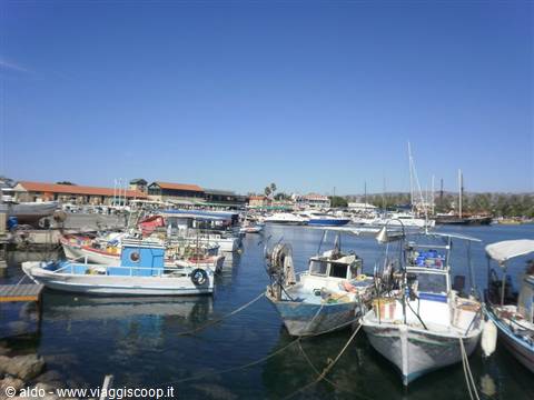 Paphos harbour and bay