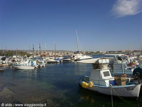 Paphos harbour and bay