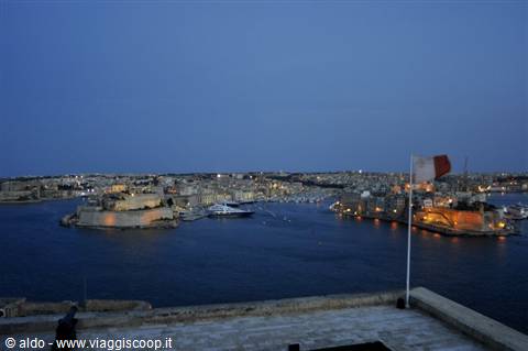 Grand Harbour at sunset