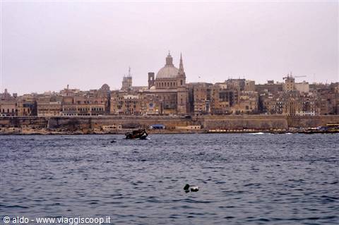 view of Valletta from Sliema