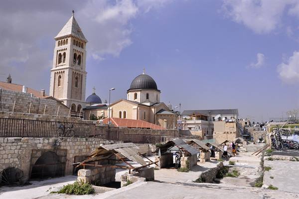 Christian Quarter from the rooftops of Jerusalem