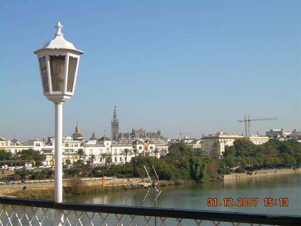 Seville from the bridge over the Guadalquivir