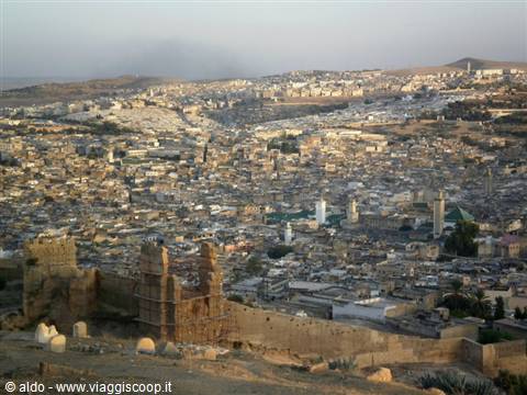 view of the medina at sunset