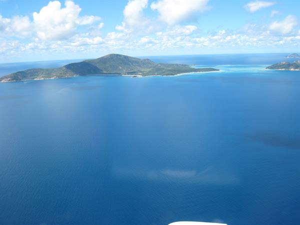 Lizard Island seen from the Cessna
