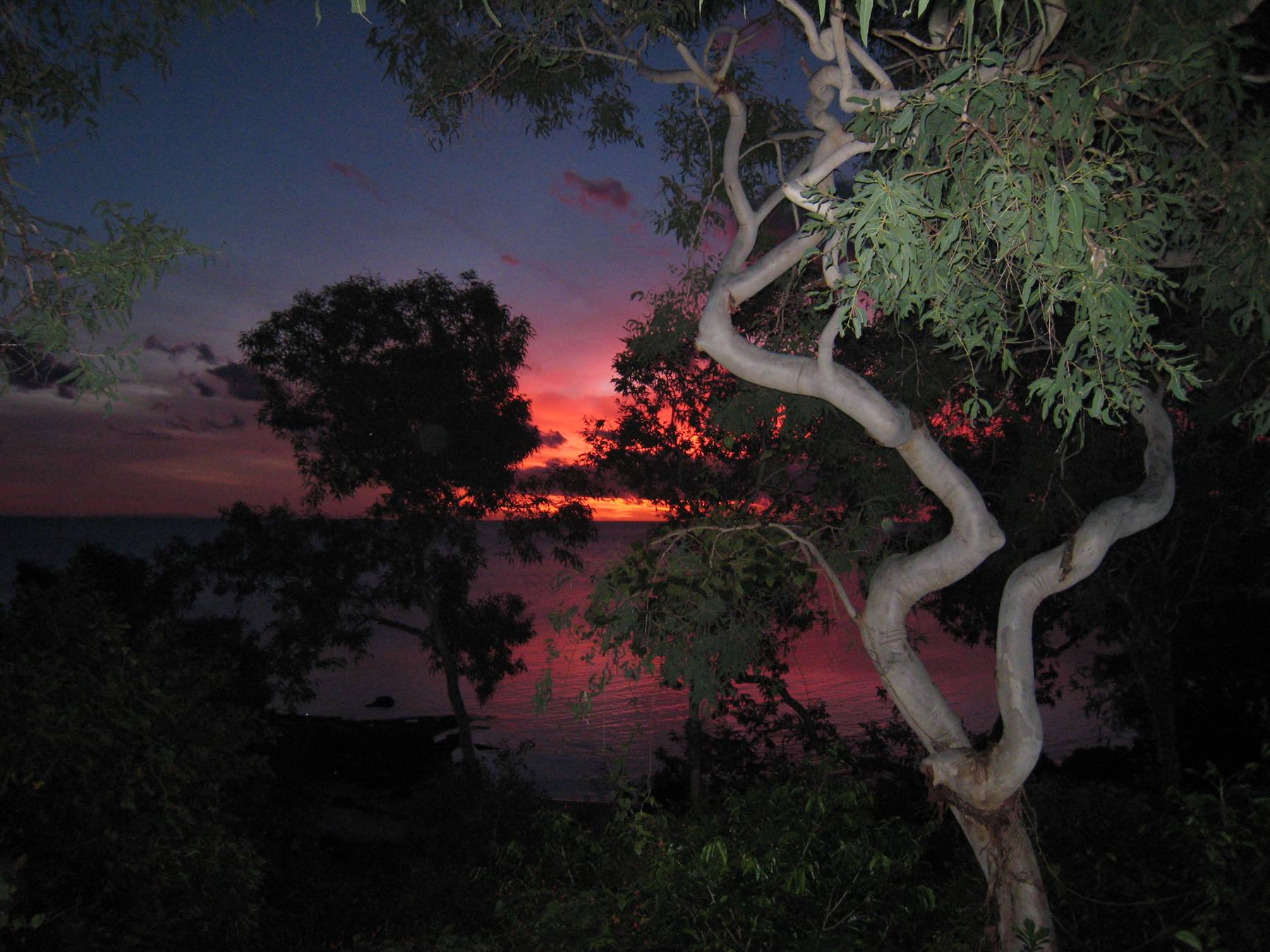 The sunset from our veranda on Lizard Island