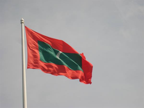 The national flag in Malé