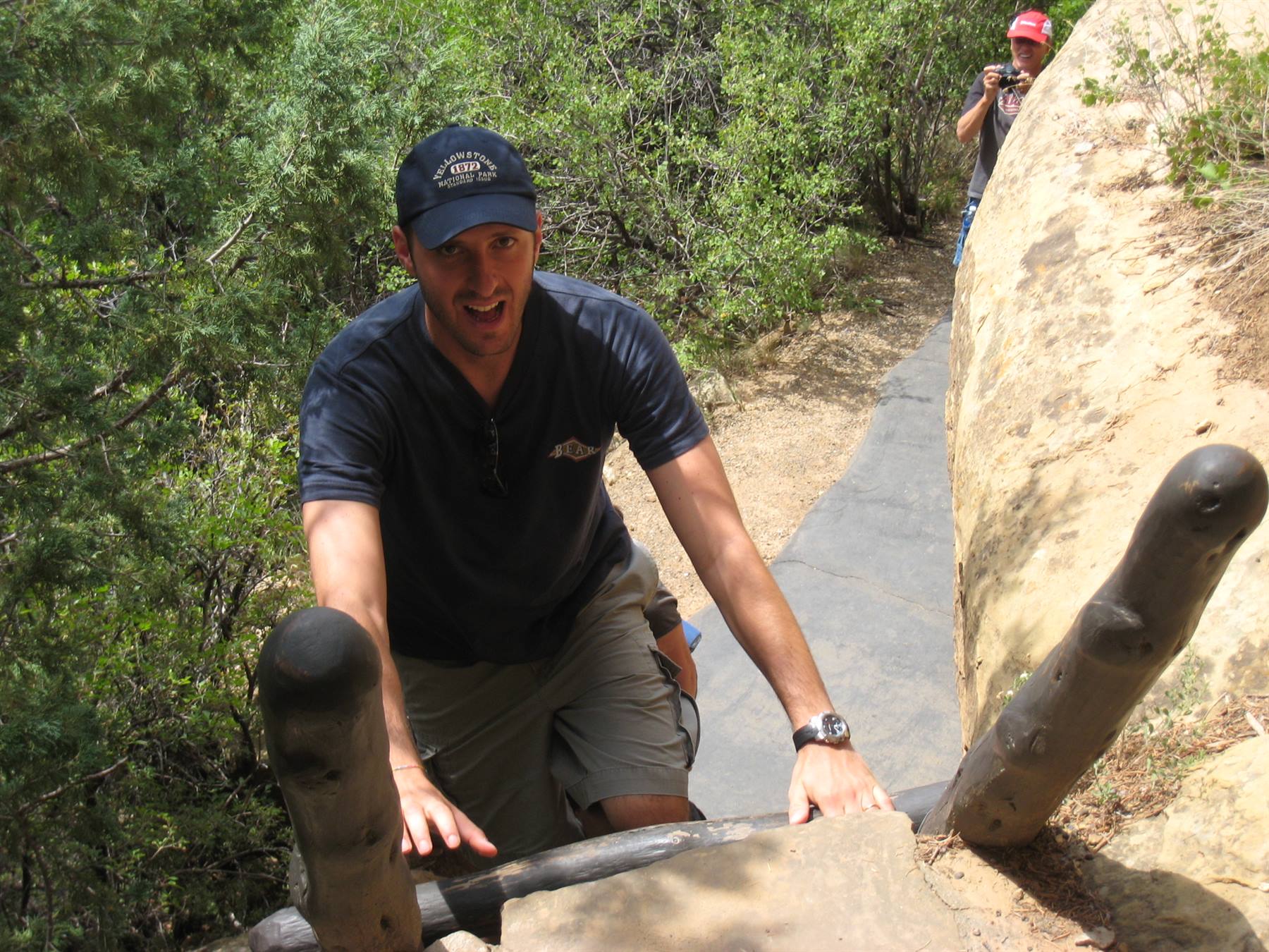 Mesa Verde national Park - The climb from the Cliff Palace