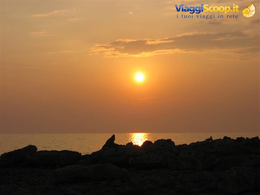 A sunset at the Marina di Alliste