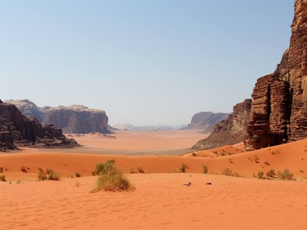 The Wadi Rum desert