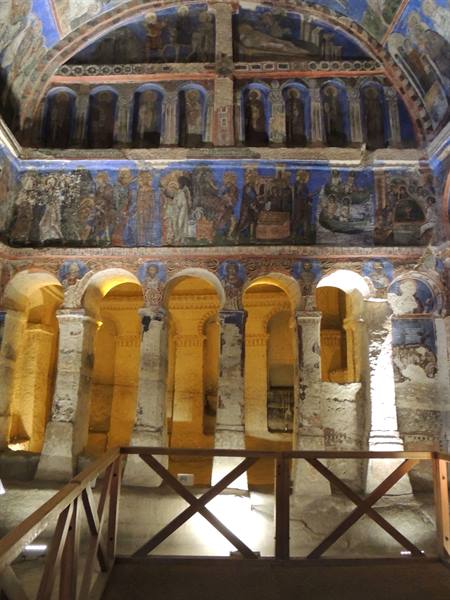 The rock churches of Göreme - interior of the Tokalı church
