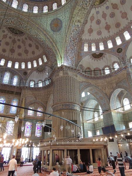 Istanbul - the Blue Mosque - interior