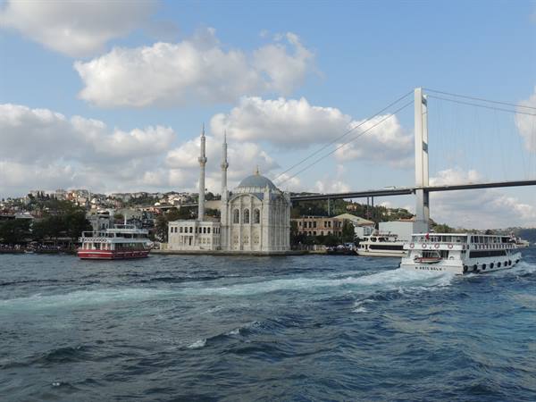 Istanbul - by boat on the Bosphorus